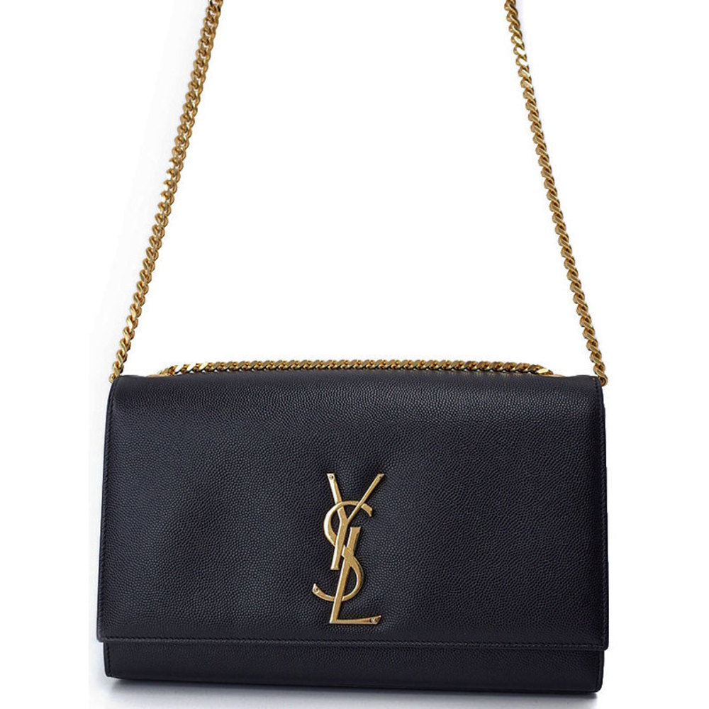 Saint Laurent Classic Kate Monogram Satchel Shoulder Bag Black